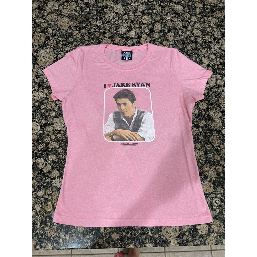 American Classics Sixteen Candles I Heart Jake Ryan Pink Graphic Tee XL